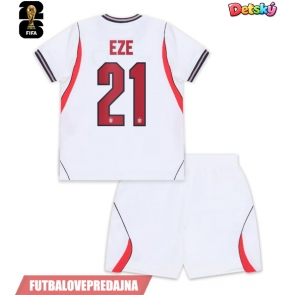 Lacne Dětský Futbalové dres Anglicko Eberechi Eze #21 MS 2026 Krátky Rukáv - Domáci (+ trenírky)
